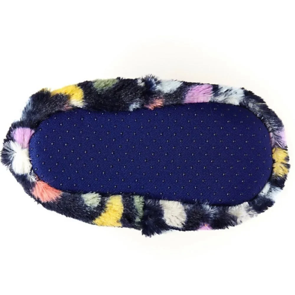 Carter’s Girls Jette Faux Fur Slippers with Heart Pattern